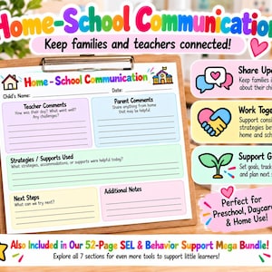 Behavior Tracking Forms Printable | ABC Behavior Tracker, Preschool Observation Sheets, Teacher Parent Communication bild 4