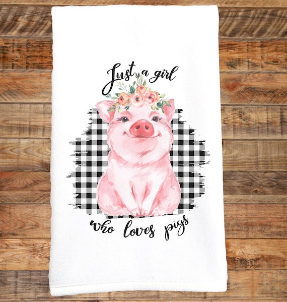 pig lover gift love my pig farm life towel show pig Pig towel pig love all you need is love and a pig Pig show towel