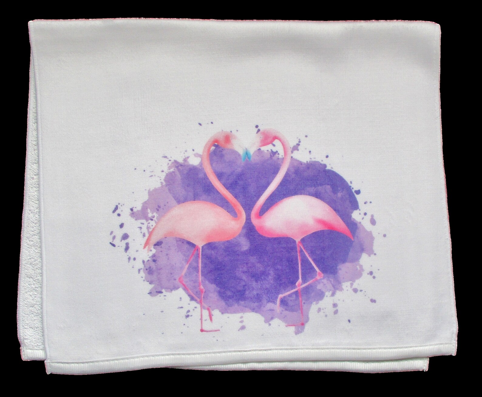 Flamingo Hand Towel Flamingo Love Birds Coastal Decor | Etsy