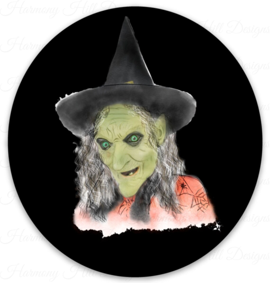 Witch Sticker Witch Vinyl Sticker Halloween Witch Sticker Etsy