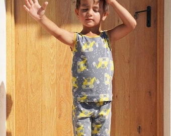 PDF Sewing pattern set: Children’s tank top + shorts (sizes 80–164)