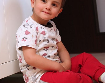 PDF Sewing pattern – Children’s T-shirt BASIC (sizes 80–164)