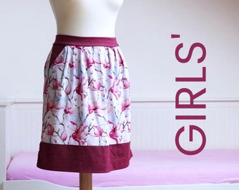 PDF Sewing pattern - Children's pleated skirt PARADISE (sizes 80–164)