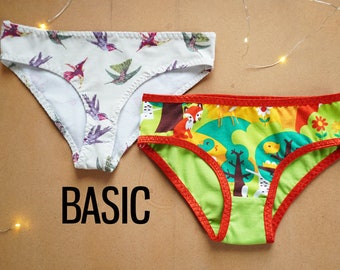 PDF Sewing pattern – Children’s panties BASIC (Slim and Classic, sizes 80–164)