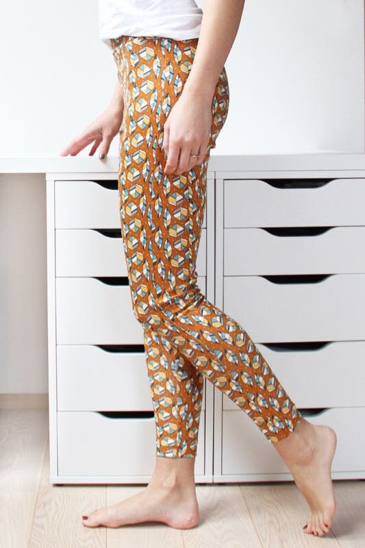 Sewing pattern Womens leggings BASIC two variants sizes Etsy