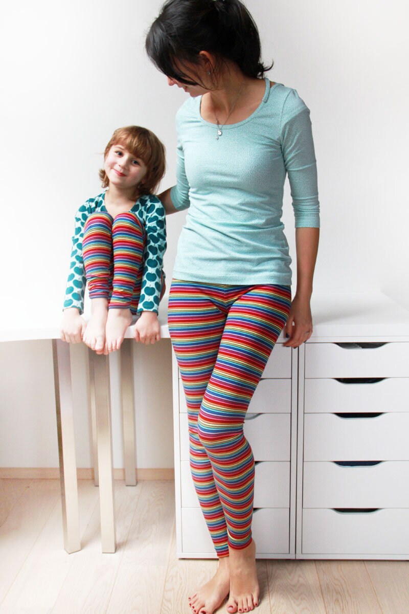 Sewing pattern Womens leggings BASIC two variants sizes Etsy