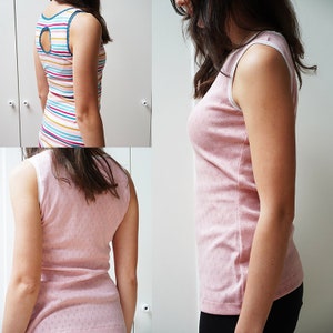 PDF Sewing pattern – Women’s tank top ROSES (sizes 32 – 60)