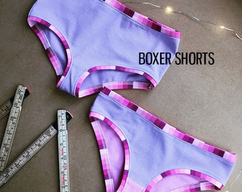 PDF Sewing pattern – Children’s panties BOXER SHORTS (Slim and Classic, sizes 80–164)