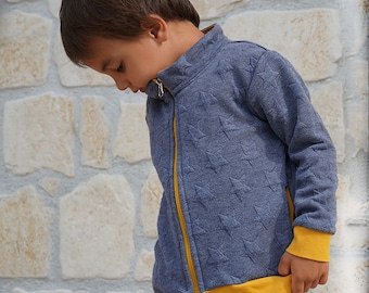 PDF Sewing pattern - Children’s zipper sweatshirt FOREST (sizes 80–164)