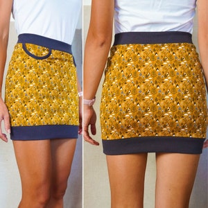 PDF Sewing pattern - Women&#39;s knit skirt PLAYFUL with pockets (sizes 32–60)
