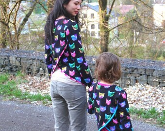 PDF Sewing pattern set - Women's and girls' sweatshirt WILD CAT