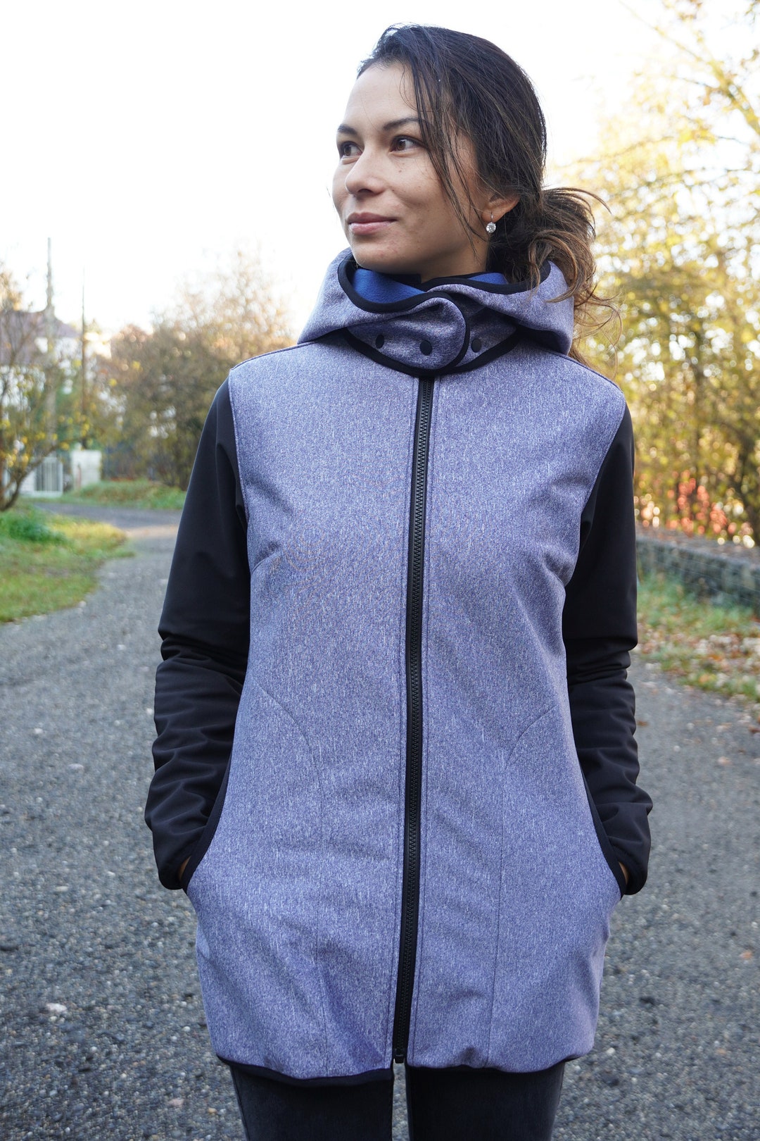 PDF Sewing Pattern – Simple Women’s Jacket BASIC With Removable Hood ...