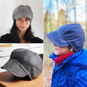 PDF Sewing pattern – Newsboy hat GO OUT (9 sizes – kid&#39;s, women&#39;s & men&#39;s)