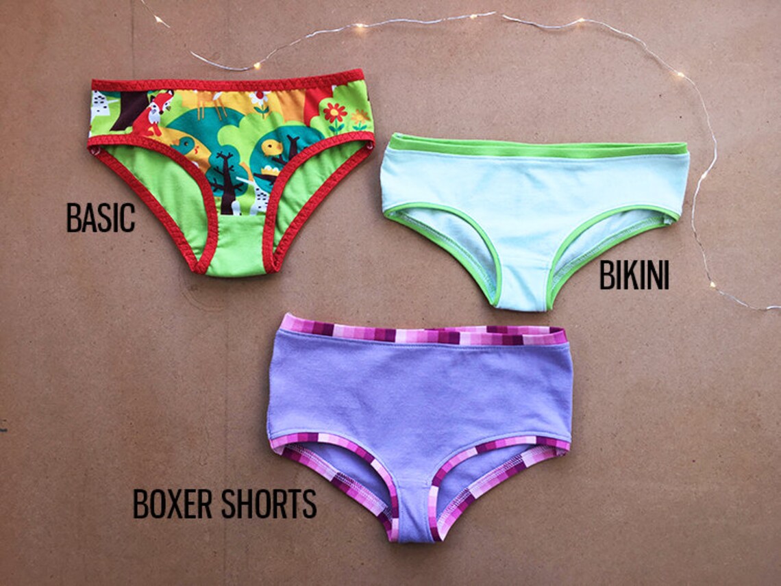 Sewing pattern Childrens panties BASIC Slim and Classic Etsy