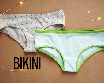 PDF Sewing pattern – Children’s panties BIKINI (Slim and Classic, sizes 80–164)