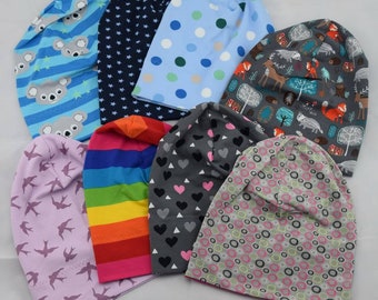 Gorro cosido a mano / hecho a mano - gran selección de telas, tallas desde 39 cm hasta 58 cm de circunferencia de cabeza