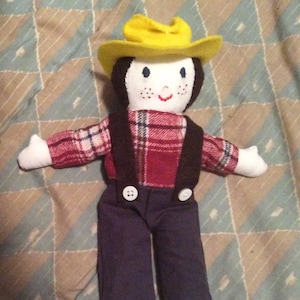 Cowboy or Cowgirl CUSTOM Cloth Doll