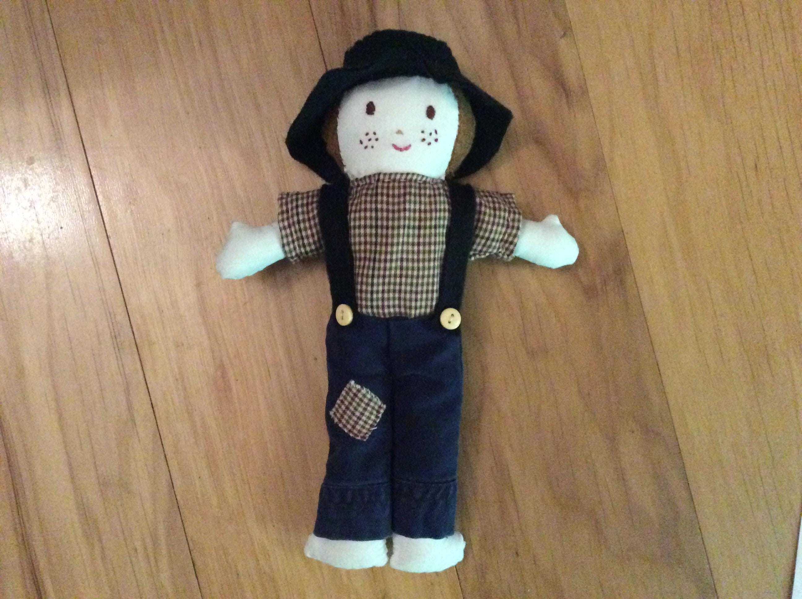 Customized 10” Doll, Farmer Doll (see item details below)