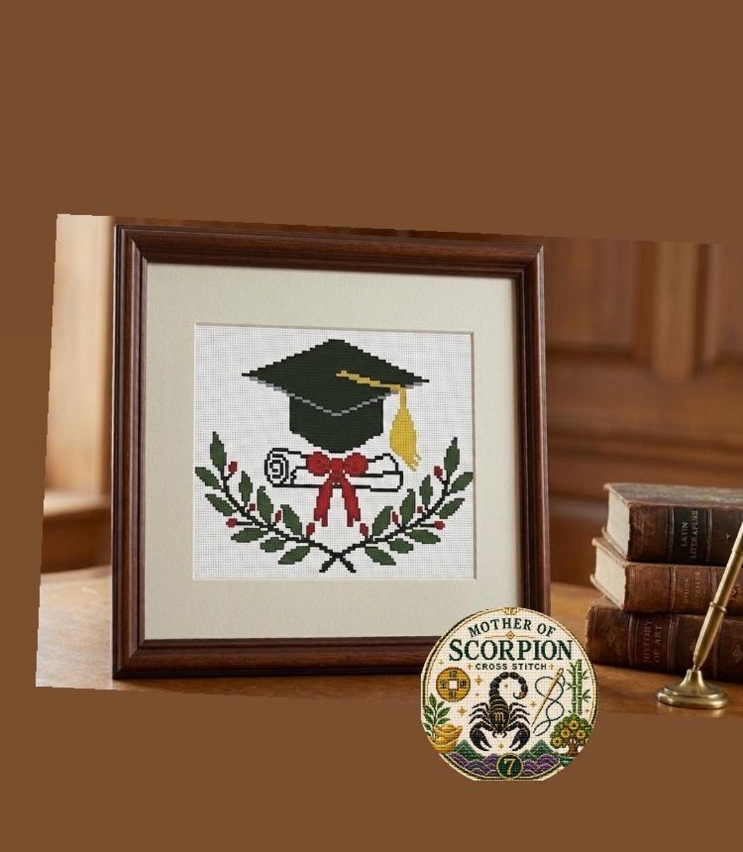 Grad Cap Cross Graduation Cap Cross Titch Pattern, Cross Stitch Digital Chart PDF ...