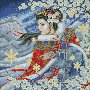Winter&#39;s Majesty  Cross stitch pattern PDF digital pattern