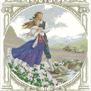 WUTHERING HEIGHTS Cross stitch pattern PDF digital pattern