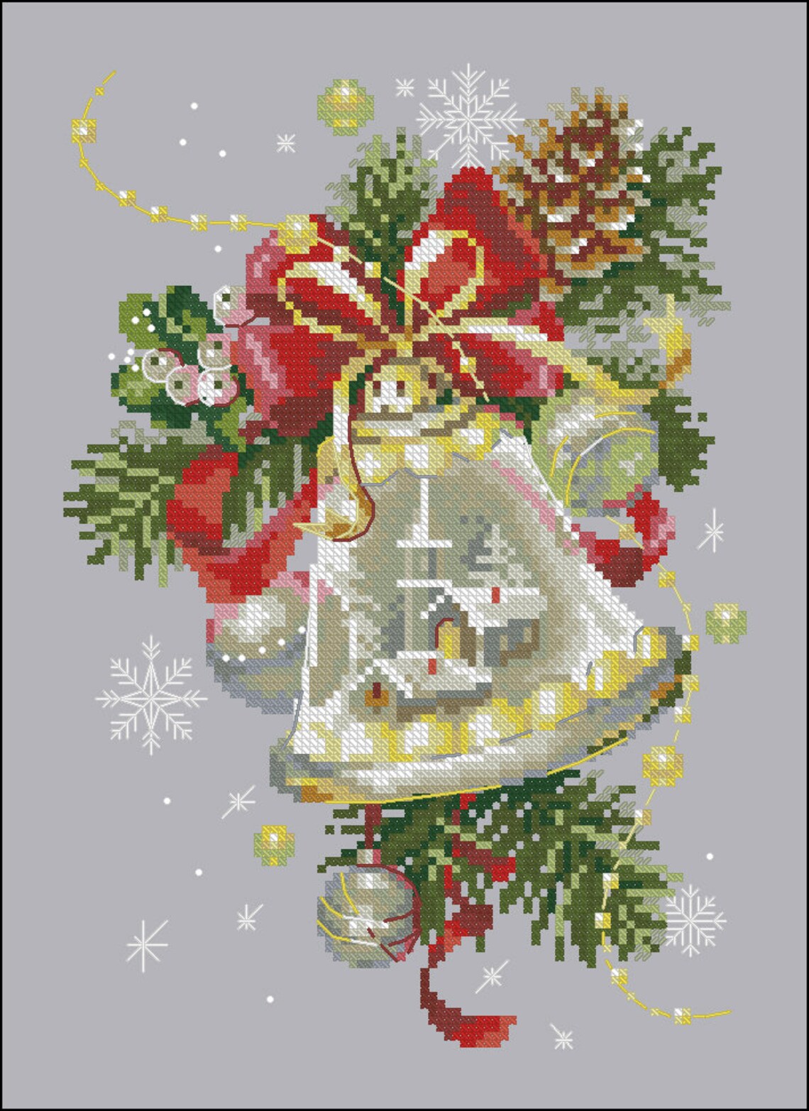 Christmas Ornament 1 Cross Stitch Chart Pattern PDF Digital Pattern - Etsy