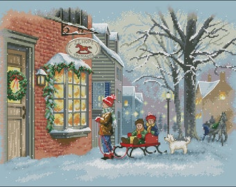 Christmas wish Cross stitch chart  PDF  digital pattern