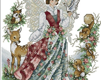 Moon Fairy Cross Stitch Chart PDF Digital Pattern - Etsy
