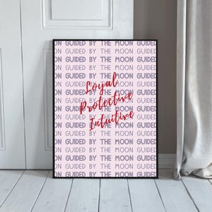 Cancer Zodiac Wall Art – Loyal Protective Intuitive Print – Guided by the Moon Digital Download | Astrology Poster | Cancerian Decor