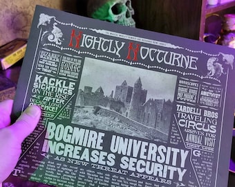 The Nightly Nocturne - Dark Magical Newspaper