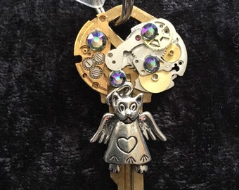 Cat Christmas  ornament/ necklace