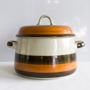 Vintage Rörstrand Annika Casserole, Marianne Westman, Lidded Bowl, Sweden, Scandinavian, Retro, 1970s