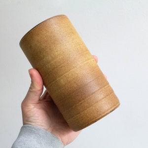 Vintage Keramik Vase, zylindrisch