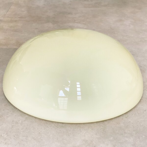 Mid Century beige glass ceiling lamp