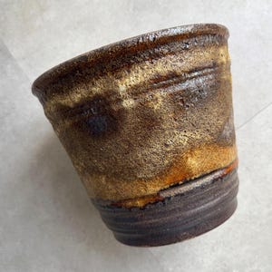 Large vintage fat lava ceramic German planter
