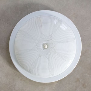 Large round space age ceiling lamp