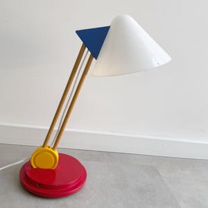 Vintage primary colors IKEA “Stoja” desk lamp - Memphis style