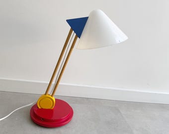 Vintage primary colors IKEA “Stoja” desk lamp - Memphis style