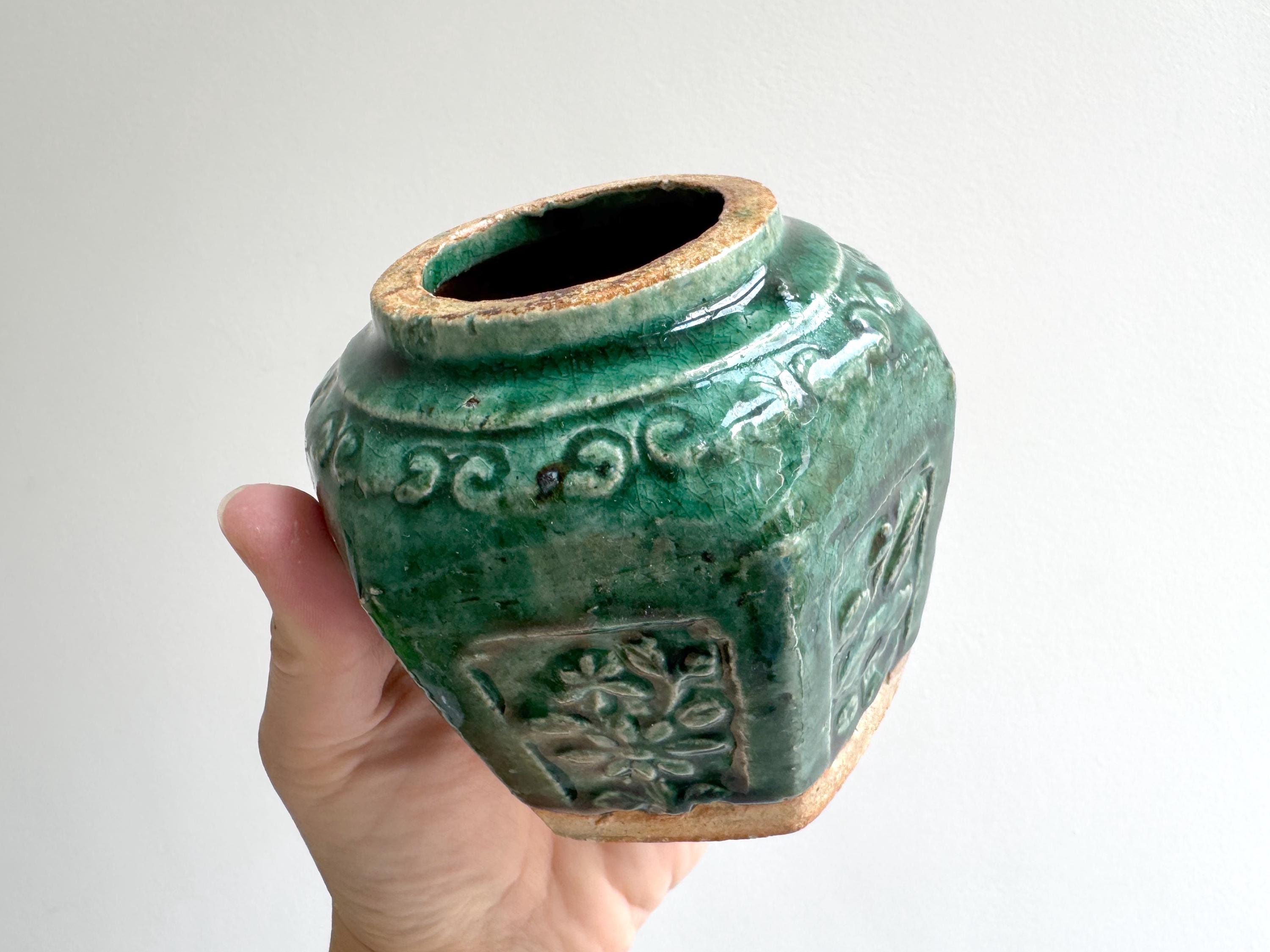 Antique Chinese Green Glaze Ginger Jar - Etsy