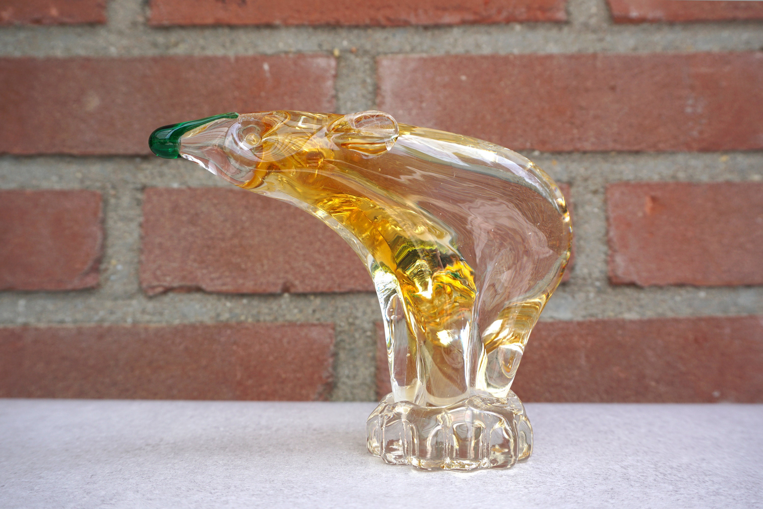 murano glass bear