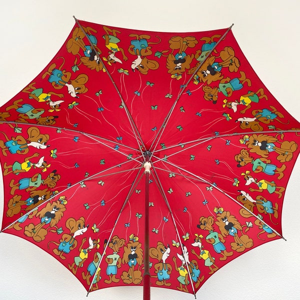 no.15 Vintage Kids Umbrella con copertina - Illustrazioni Animali