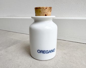 Vintage Oregano-Gewürzglas mit Korken von Ole Palsby, Dänemark