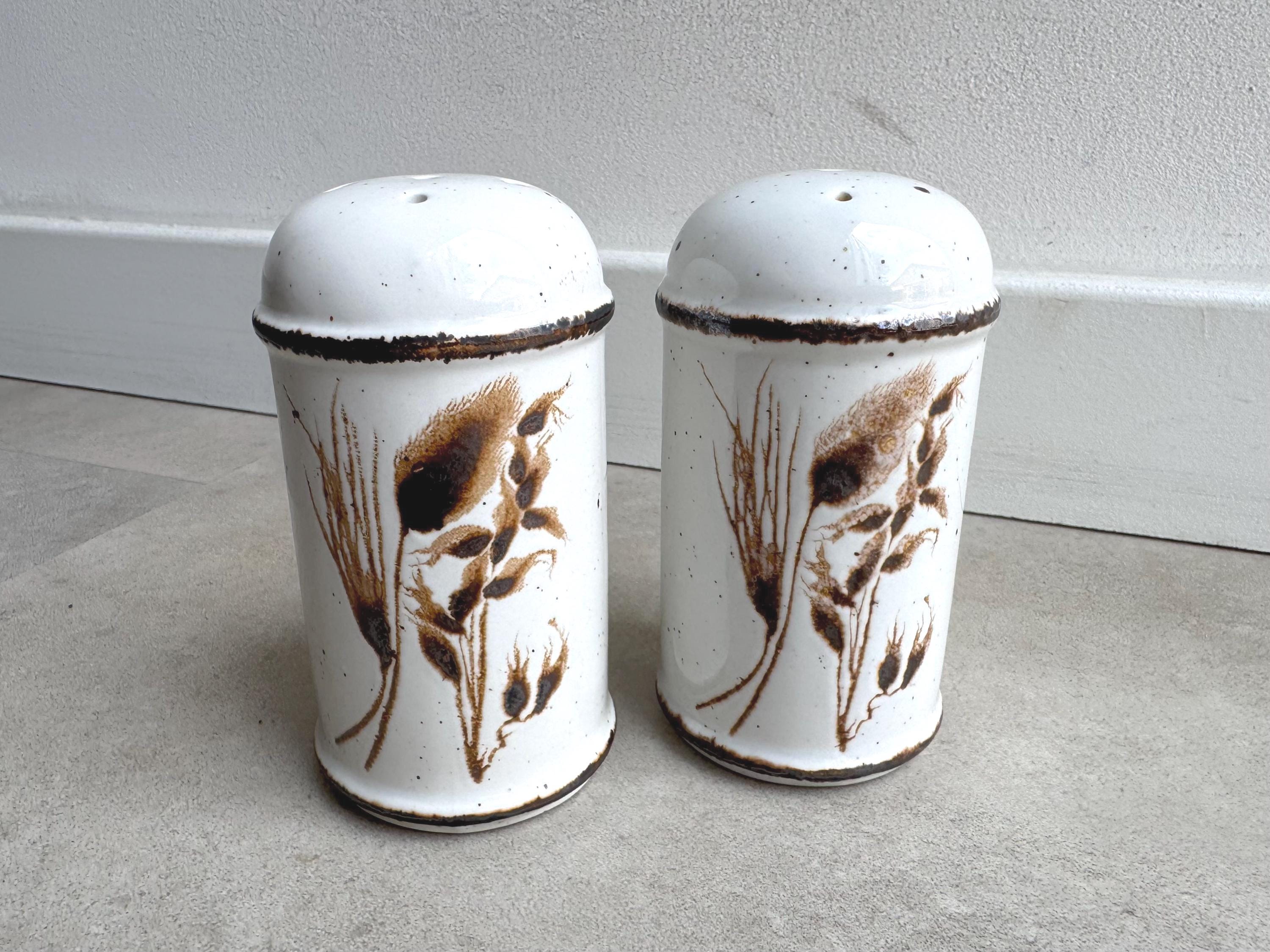 Vintage 1970s Salt & Pepper Shakers Stonehenge Midwinter Wild Oats