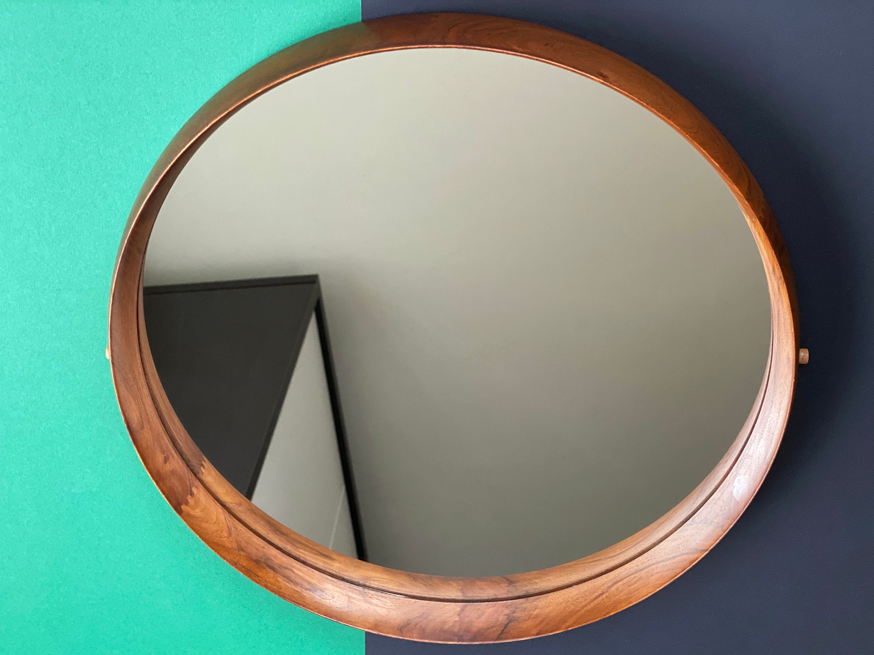 Wonderful Mid Century Solid Teak Mirror Vintage Danish design Etsy