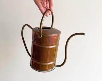 Vintage decorative copper & brass watering can