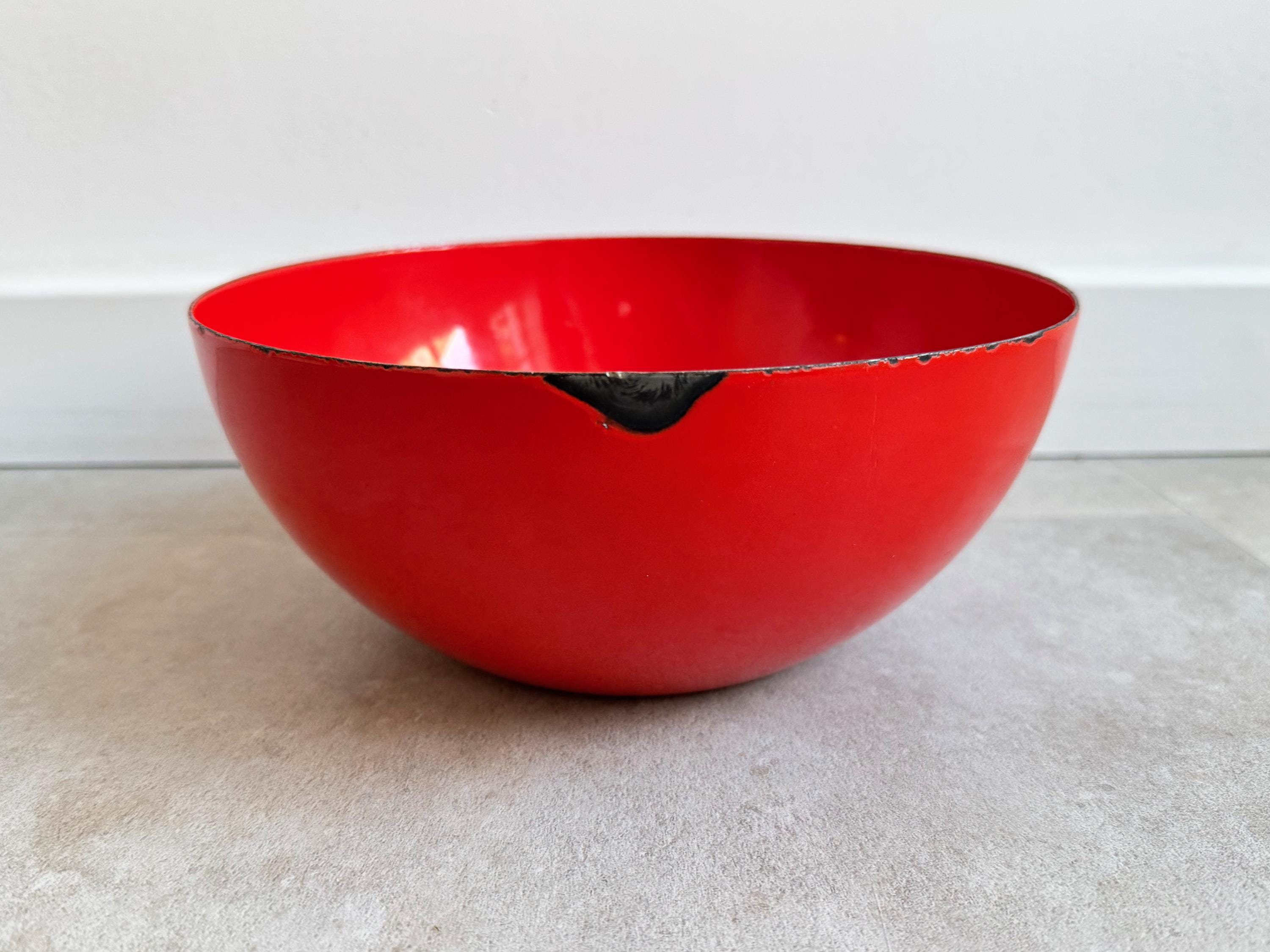 Kaj Franck／ FINEL／琺瑯ボウル（赤） Vintage Red Enamel Bowl by Arabia Finel, Designed by Kaj Franck - Etsy