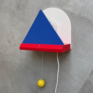 Vintage primary colors 80s IKEA “Stoja” wall lamp - Memphis style