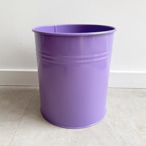 Vintage purple metal Brabantia waste basket / paper bin