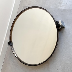 Space Age smoked acrylic Allibert wall mirror