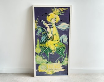 Vintage Björn Wiinblad "Duizend-en-een-nacht" kunstdruk wanddecoratie "Tusen och en Natt"
